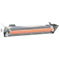 Infratech WD6024SS Dual Element 6,000 Watt Electric Patio Heater, Choose Finish: Stainless Steel