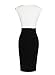 LECHEERS Women Colorblock Bodycon Business Formal Party Pencil Dress