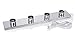 Hyperikon Vanity Lights, 4 Light Vanity Bar Strip Fixture, 24 Inch with 4 Sockets (E26 Medium Base), Polished Chrome Vanity Lights, Plug and Switch Rotary Cord - Bulbs Not Included (2 Pack)