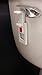 Childproof Toilet Handle Locks (1-Pack, Red Button)