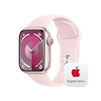 Apple Watch Series 9 GPS 41mm Pink Aluminum Case with Light Pink Sport Band - S/M with AppleCare+ (2 Years) Apple Watch Series 9 GPS 41mm Pink Aluminum Case with Light Pink Sport Band - S/M with AppleCare+ (2 Years)