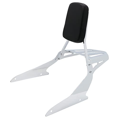 Photo 1 of Passenger Backrest Sissy Bar With Luggage Rack Backrest Pad Fit For 2006-2014 SUZUKI BOULEVARD M109R 2007-2009 M109RZ L 2008-2009 M109R2 2011-2012 M109R L Edition 2015-2023 M109R Boss (silver)