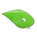 Tsmine Slim Rechargeable Bluetooth Mouse, Ultra-Slim Mice for Notebook, PC, Laptop, Computer,Windows/Android Tablet, iMac MacBook Air - Green