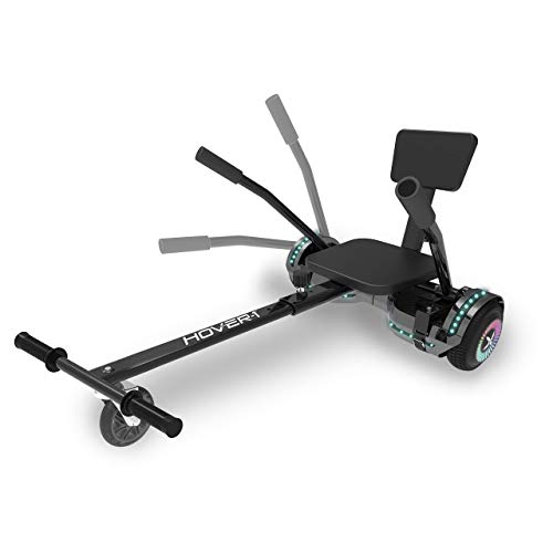 Hover1 Chrome 2.0 Electric Hoverboard & GoKart Combo 6MPH Top Speed, 4.5HR Full Charge, Hand