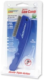 PROTCH Health Triple-Action Lice Comb with Magnifier 3 Rows of Teeth!