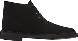Clarks Originals Men's Desert Boot, Black Suede, 8 M
