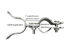 1-3/8" x 1-3/8" Fork Latch Galvanized Fence Gate