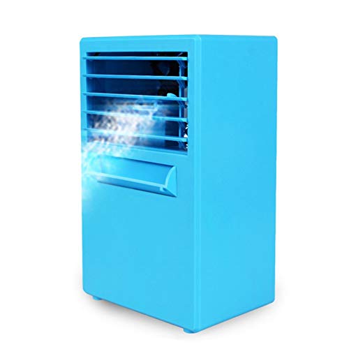 DULPLAY Personal Mini Portable Air Conditioner Fan, Small Desktop Fan Space Cooler Personal Table Fan Humidifier-Green 14.5x10x24.2cm(6x4x10inch)