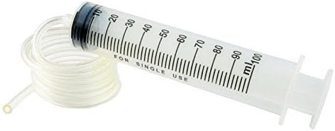 Doutop Plastic Syringe Plastic Tubing 100ml Syringe Measuring Tube + 80cm Long Handy Tube Tubing Reusable Injector Large (80cm Handy Tube) by Doutop