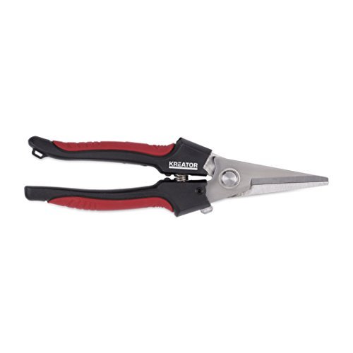 Kreator Stainless Steel Heavy Duty Long Nose Scissors with Hardened