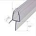Frameless Shower Door Sweep Shower Door Bottom Seal for 1/4