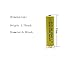 GEILIENERGY Solar Light Batteries AAA NiCd AAA 1.2V 600mAh Triple A Rechargeable Batteries for Solar Lamp Garden Lights (Pack of 4)