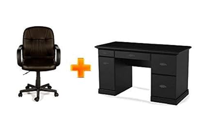 Amazon Com Bundle Set Classic Computer Desk W Filing Drawers