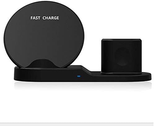 OOOSUE Fast Wireless Charger Stand, 3 in 1 Apple IWatch Stand, Airpods Charger Dock, Phone Desktop Tablet Holder for Airpods, Apple Watch, IPhone Samsung Galaxy
