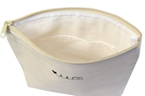 Jules Natural Canvas Tote Bag With Zipper Closure "Go Out And Put Good Things Into The World"