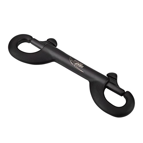 Vbestlife Durable Stainless Steel Double Ended Clip Hook Bolt Snap Scuba Diving Buckle Hook Swivel Eye Bolt Snap for Scuba Diving Diver(115mm)