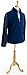 Male Mannequin Dress Form, Size 38, with Natural Tripod Base, Adjustable Height (White)