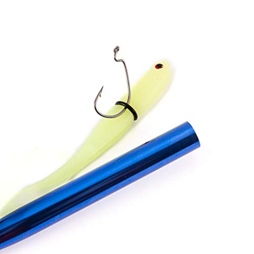 AutumnFall Silicone Wire Hooking Device Wacky Worm Tool Wacky O-Rings Wacky Rigging Plastic Style Worms Binding Bait Tool (Blue) - Thumbnail 3