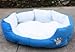 Pet house Soft Warm Indoor Pet Puppy Sherpa Cotton  Bed, blue, 46 x 42cm