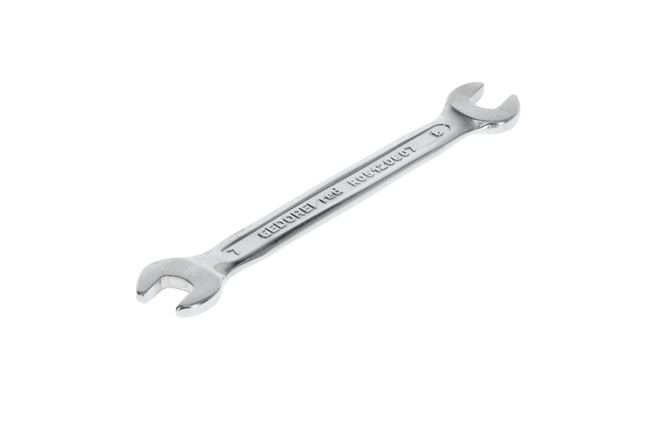 GEDORE red Double open-end spanner, SW 6+7 mm, Metric, Short, Spanner, Open-end spanner, 97 mm long, R05120607