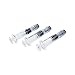 Bitomic 2.25ml Borosilicate Glass Syringe | 10 Pack Anti-Leak Luer Lock Syringe without Needle | Accurate Measuring Syringe for Plant & Hemp Oils, EJuices, Liquids, Glue, Veterinary, and Lab Syringes