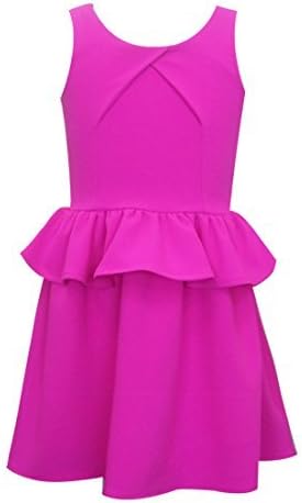 Hannah Banana, Vibrant Peplum Pleated Dress w/ Back Cutout, 4-6x &amp; 7-16 (6x)