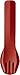 humangear GoBites Duo | Travel & Camping Utensils | Portable & Convertible Dining Ware | Multi-Functional Spork, Red