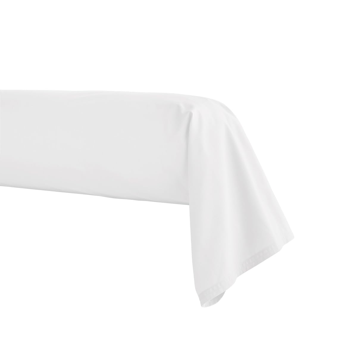 Essix First Cotton Percale Bolster Cover, White, 43 x 230 cm, 43 x 230 cm