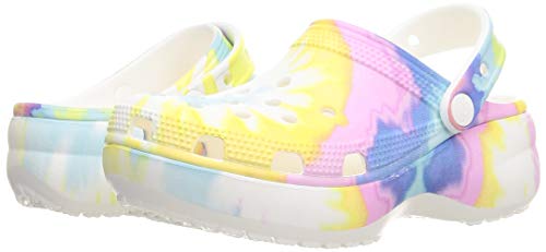tie dye platform crocs
