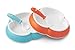 BABYBJORN Baby Plate and Spoon - Orange/Turquoise, 2-Count