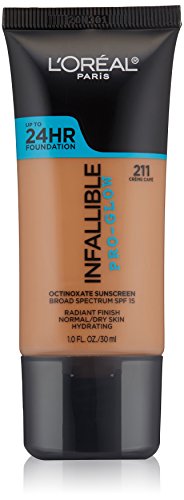 L oreal paris cosmetics infallible pro-glow foundation,…