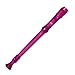 Canto One-Piece Translucent Soprano Recorder with Baroque Fingering Transparent Purple
