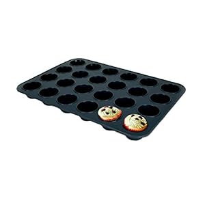 SUPER KITCHEN Mini Muffinvorm Van 24 Siliconen Muffins Tray, Anti-aanbaklaag Muffinplaat, Herbruikbare Cupcake Blik…