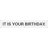 It is Your Birthday. Banner The Office Vinyl Party Banner with Metal Hanging Rings