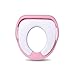 ZOLLOR Portable Potty Training Seat for Boys Girls,Non Slip Splash Guard Potty Trainer Toilet Cover with Comfort Soft Cushion and Handles for Baby and Toddlers,Round and Oval Toilets Applicable (pink)