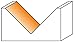 CMT 815.690.11 V-Grooving Bit, 1/2-Inch Shank, 3/4-Inch Diameter, Carbide-Tipped