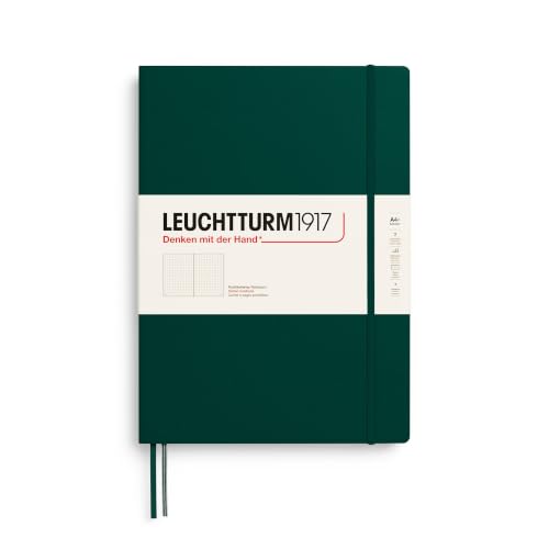 LEUCHTTURM1917 Notebook Master Slim A4+, Hardcover, Forest Green