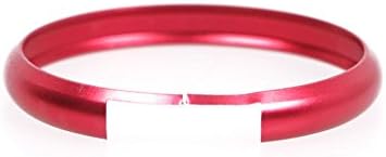 ZHUOTOP Smart Mini Cooper Key Fob Ring Rim Trim Cover make your key fob prettier and durable Red