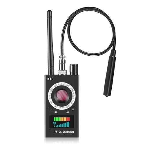 Photo 1 of Hidden Camera Detectors, Anti Spy Camera Finder, GPS Tracker Detector, Hidden Devices Detector for Airbnb, Hotels, Bathroom, Home, Office (Black)