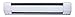 KING 4K1210BW K Series Baseboard Heater, 4' / 1000W / 120V, Bright White