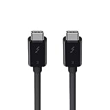 Belkin Thunderbolt 3 Cable (USB-C to USB-C), 100 Watts (1.6 Feet/ 0.5 Meters) - F2CD084bt0.5MBK