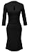 HOMEYEE Women's Celebrity Vintage Puff Tunic Prom Dress U823 (US Size 10, Black)