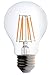 Bioluz LED 60 Watt A19 Light Bulbs Uses 8.5W Dimmable Filament Style Edison Light Bulbs, 2700K Warm White FCC UL Listed RoHS Title 20 90 CRI 6-Pack
