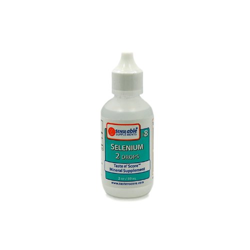 Taste N' Score Selenium Ionic Liquid 100% Pure, Natural Selenium; No Preservatives Natural Mineral Supplement Liquid; 156 Mcg Per Serving; 360 Servings Per Bottle by SENSEable Supplements