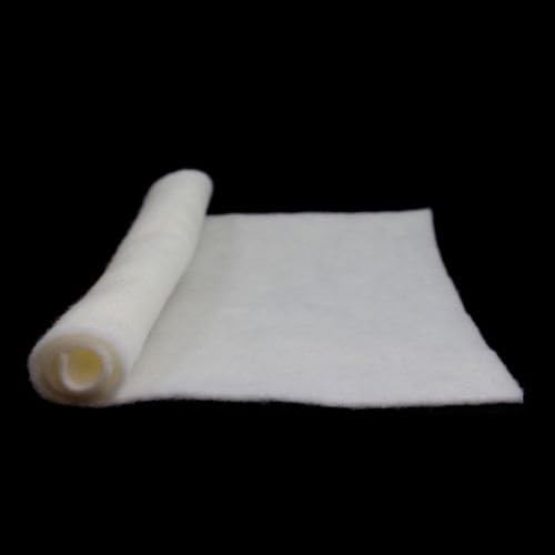 World of Wool 21mic Merino Pre-Felt 150g - Lightning White - Wet / Needle Felting - Crafts 1 Metre/Meter Sheet