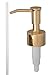 Stainless Steel Gold Finish Lotion Dispenser Pump, 28/400 (One)