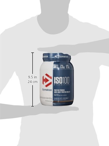 Dymatize ISO 100 Whey Protein Powder Isolate, Chocolate Coconut, 1.6 lbs - Thumbnail 4