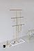 Umbra Trigem Hanging Jewelry Organizer - 3 Tier Table Top Necklace Holder and Display, White/Brass (Renewed)