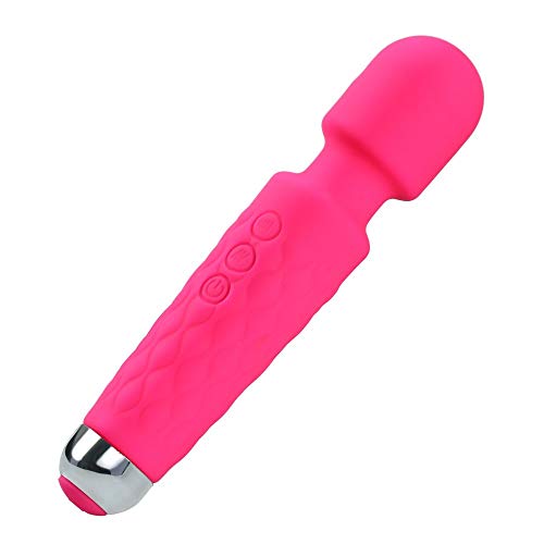 Harrohorye Mini Cordless Massager USB Rechargeable Waterproof Quiet (Rose red)