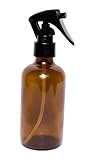 Your Oil Tools 8 oz Amber Glass Bottle with Black Mist Trigger Sprayer